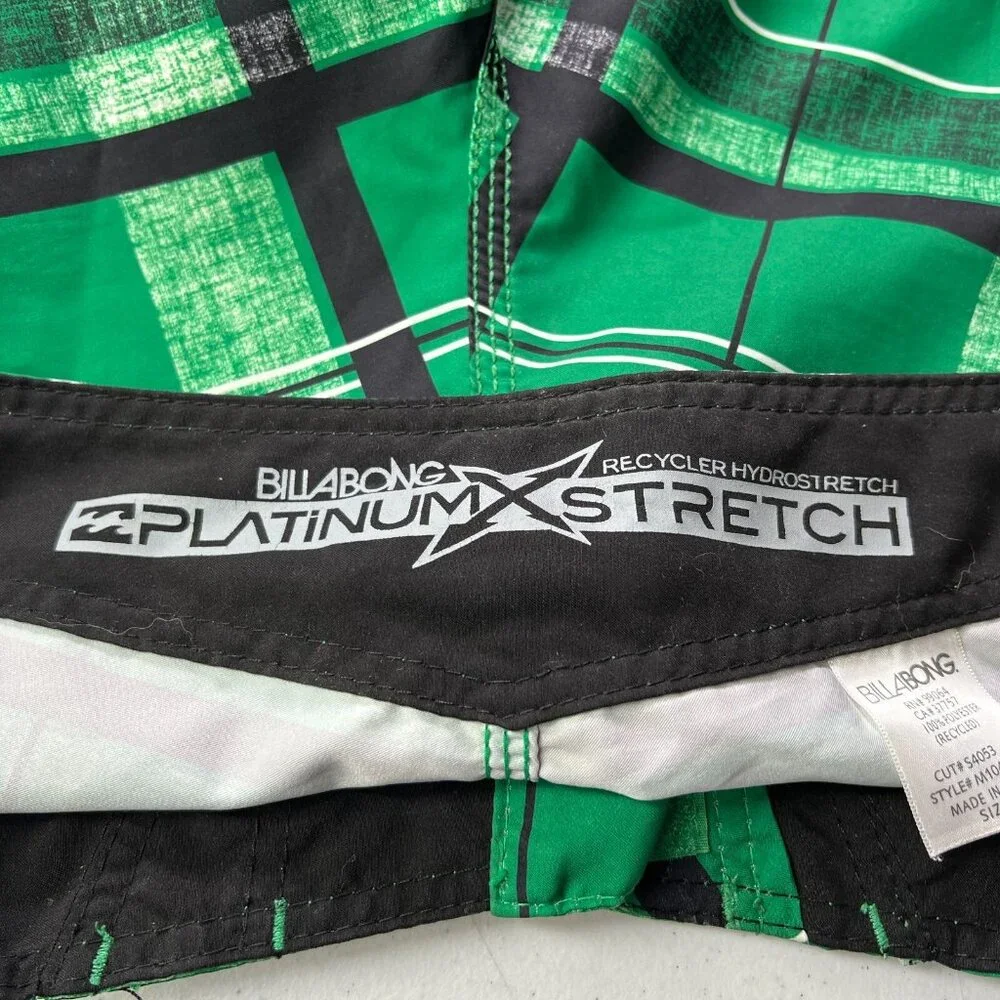 Billabong Board Shorts Swim Trunks Mens 31 Platinum Stretch Recycler Hydro Stret